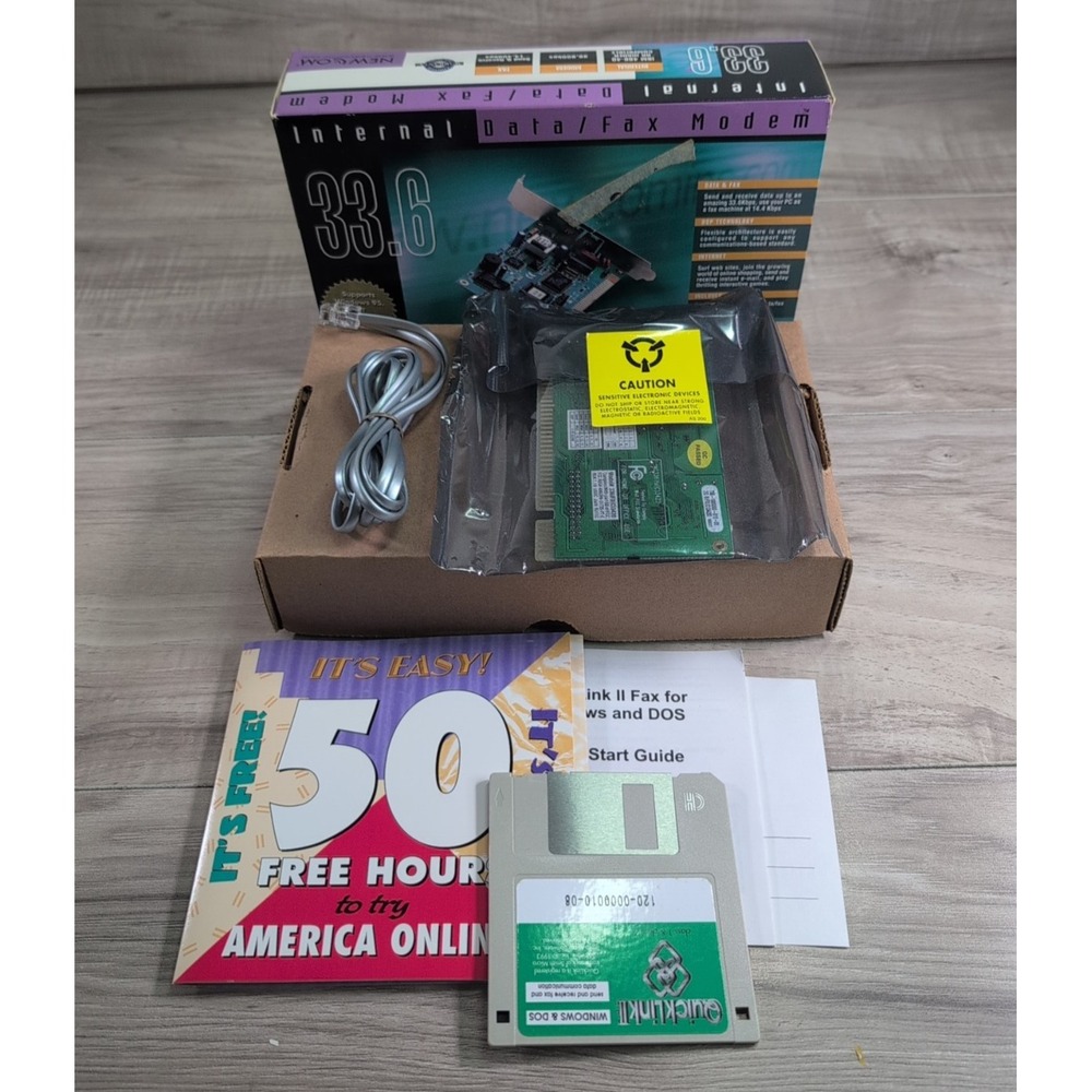 VINTAGE NEWCOM 33.6 Internal Data /Fax Modem " NEW OPEN BOX "